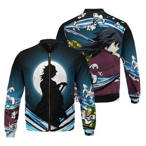 giyu water style bomber jacket 630351 - Anime Jacket