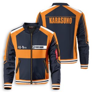 personalized f1 karasuno bomber jacket 867118 - Anime Jacket
