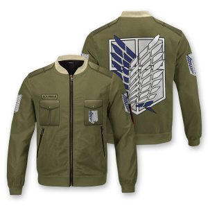 personalized new survey corps uniform bomber jacket 109236 - Anime Jacket