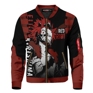 red riot kirishima bomber jacket 962423 - Anime Jacket