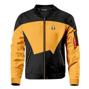 starfleet operations division bomber jacket 999795 - Anime Jacket