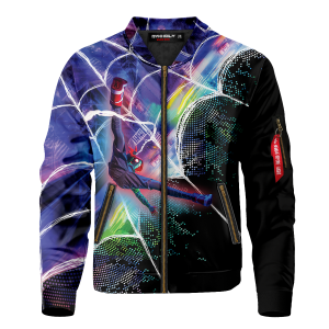 web slinger miles bomber jacket 799690 - Anime Jacket
