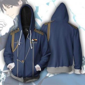 Anime Fullmetal Alchemist Cosplay Costume Edward Elric Alphonse Elric Roy Mustang Unisex 3D Hoodie Sweatshirts Zipper 12.jpg 640x640 12 - Anime Jacket