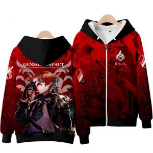 Anime Genshin Impact Keqing Fischl Hooded Sweatshirt Coat Loose Autumn New Men Women Student Harajuku Zipper 1.jpg 640x640 1 - Anime Jacket