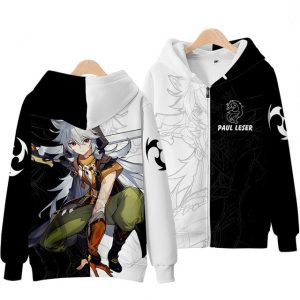 Anime Genshin Impact Keqing Fischl Hooded Sweatshirt Coat Loose Autumn New Men Women Student Harajuku Zipper 2.jpg 640x640 2 - Anime Jacket