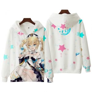 Anime Genshin Impact Keqing Fischl Hooded Sweatshirt Coat Loose Autumn New Men Women Student Harajuku Zipper.png 640x640 1 - Anime Jacket