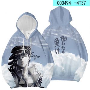 Anime Jojo Bizarre Adventure Cosplay Costume Rohan Kishibe Guido Mista Kakyoin Noriaki Unisex 3D Hoodie Zipper 7.jpg 640x640 7 - Anime Jacket