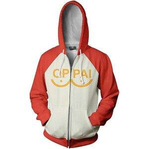 Anime One Punch Man Saitama Costumes Oppai Saitama Hoodie Sweatshirt Mens Harajuku Hoodies Male Zipper Jackets 5 - Anime Jacket