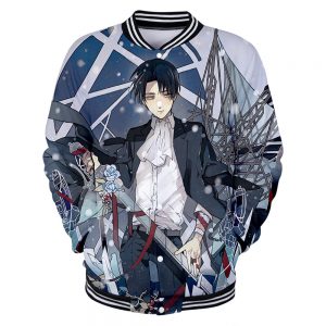 Attack on Titan Clothes 3D Baseball Jackets Women Men Long Sleeve Coat Harajuku Casual Streetwear Unisex 1 - Anime Jacket