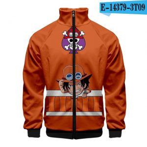ONE PIECE Print Q Version Japanese Anime 3d Stand Collar Hoodie Men Women Zipper Hoodies Jackets.jpg 640x640 - Anime Jacket