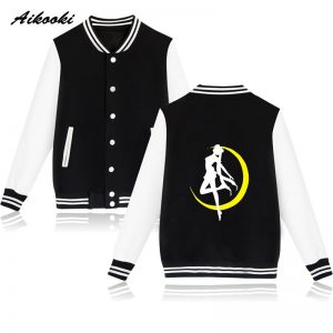 Popular Women men Sweatshirt Jackets Coat Jacket Sailor Moon Baseball Jackets Anime Winter Kpop Jackets Clothes 2 - Anime Jacket