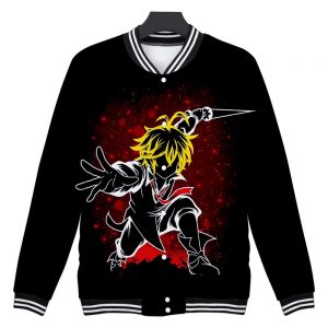 The Seven Deadly Sins Baseball Jacket Men Bomber Jacket Nanatsu No Taizai Cosplay Costume Meliodas 3D - Anime Jacket