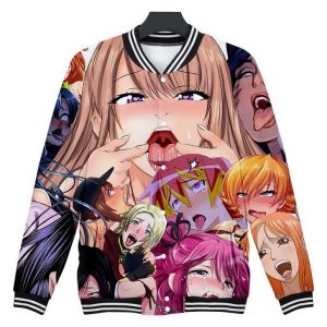 ahegao jacket face jacket - Anime Jacket