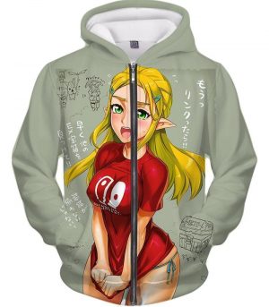 ahegao jacket the legend of zelda princess zelda inazuma - Anime Jacket