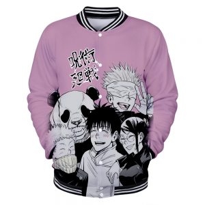 jujutsu kaisen Clothes 3D Baseball Jackets Women Men Long Sleeve Coat Harajuku Casual Streetwear Unisex Oversized 1 - Anime Jacket