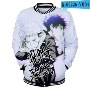 jujutsu kaisen Clothes 3D Baseball Jackets Women Men Long Sleeve Coat Harajuku Casual Streetwear Unisex Oversized 2.jpg 640x640 2 - Anime Jacket