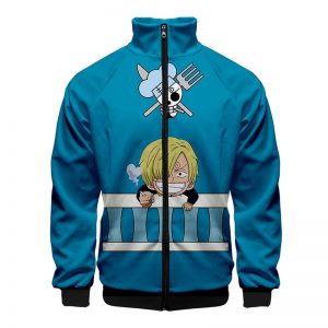 ONE PIECE Print Q Version Japanese Anime 3d Stand Collar Hoodie Men Women Zipper Hoodies Jackets Long Sleeve 3D Sweatshirts Tops