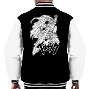 sword strike guts berserk mens varsity jacket - Anime Jacket